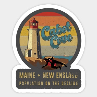 Cabot Cove, Vintage Sunset, Special Edition Sticker